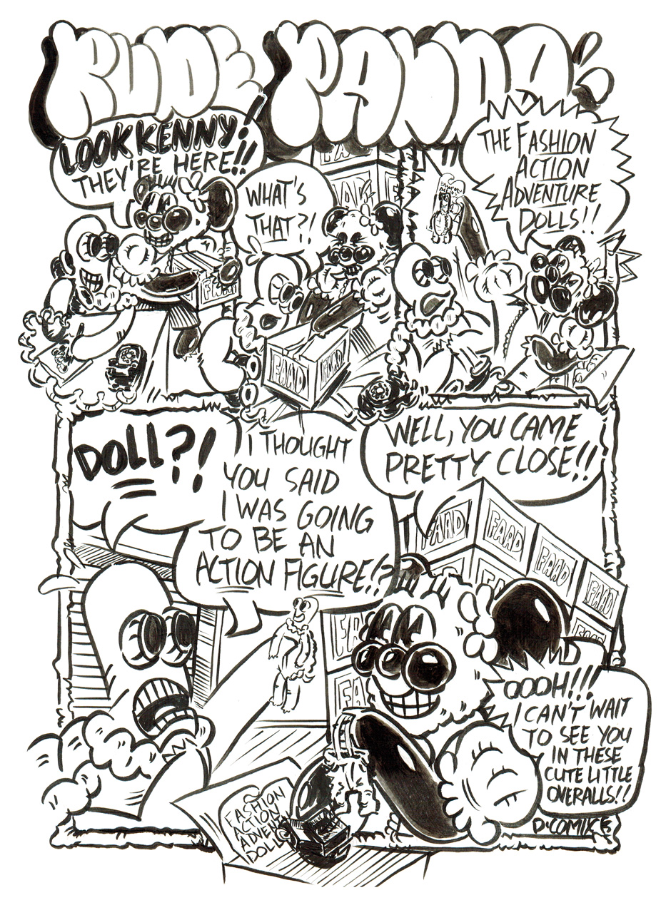 2 panel cartoon. 1st panel 