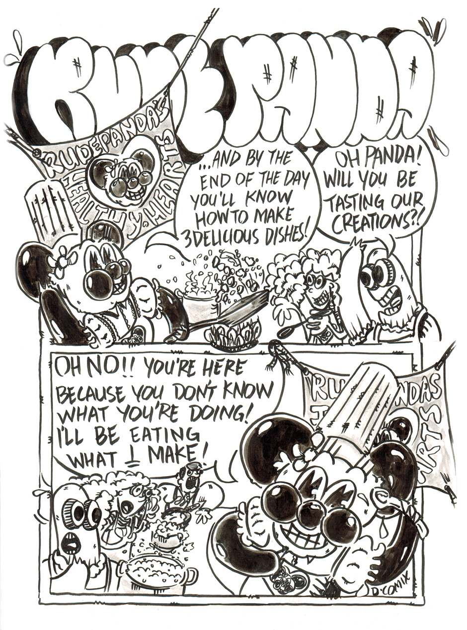 2 panel cartoon. 1st panel 
