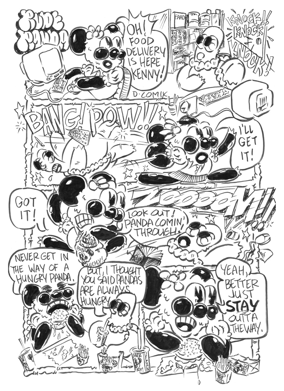 RUDE PANDA comic. She's Cute But She is RUDE! Rude Panda.