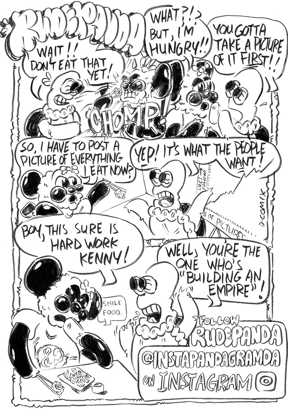 2 panel cartoon. 1st panel 