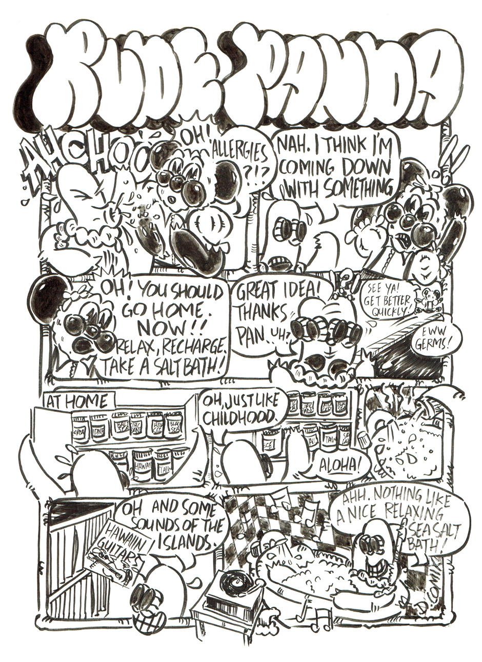 2 panel cartoon. 1st panel 