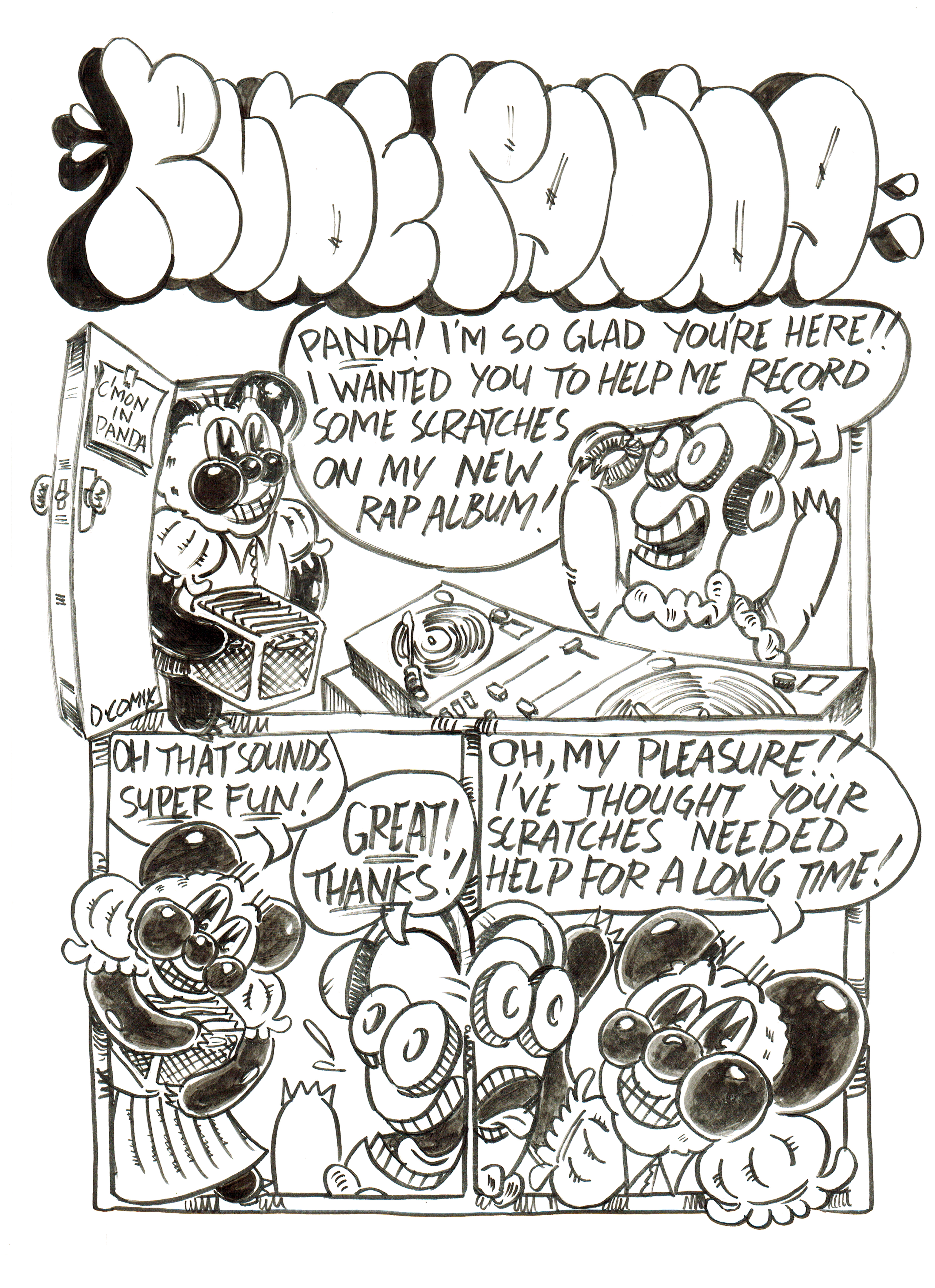 2 panel cartoon. 1st panel 