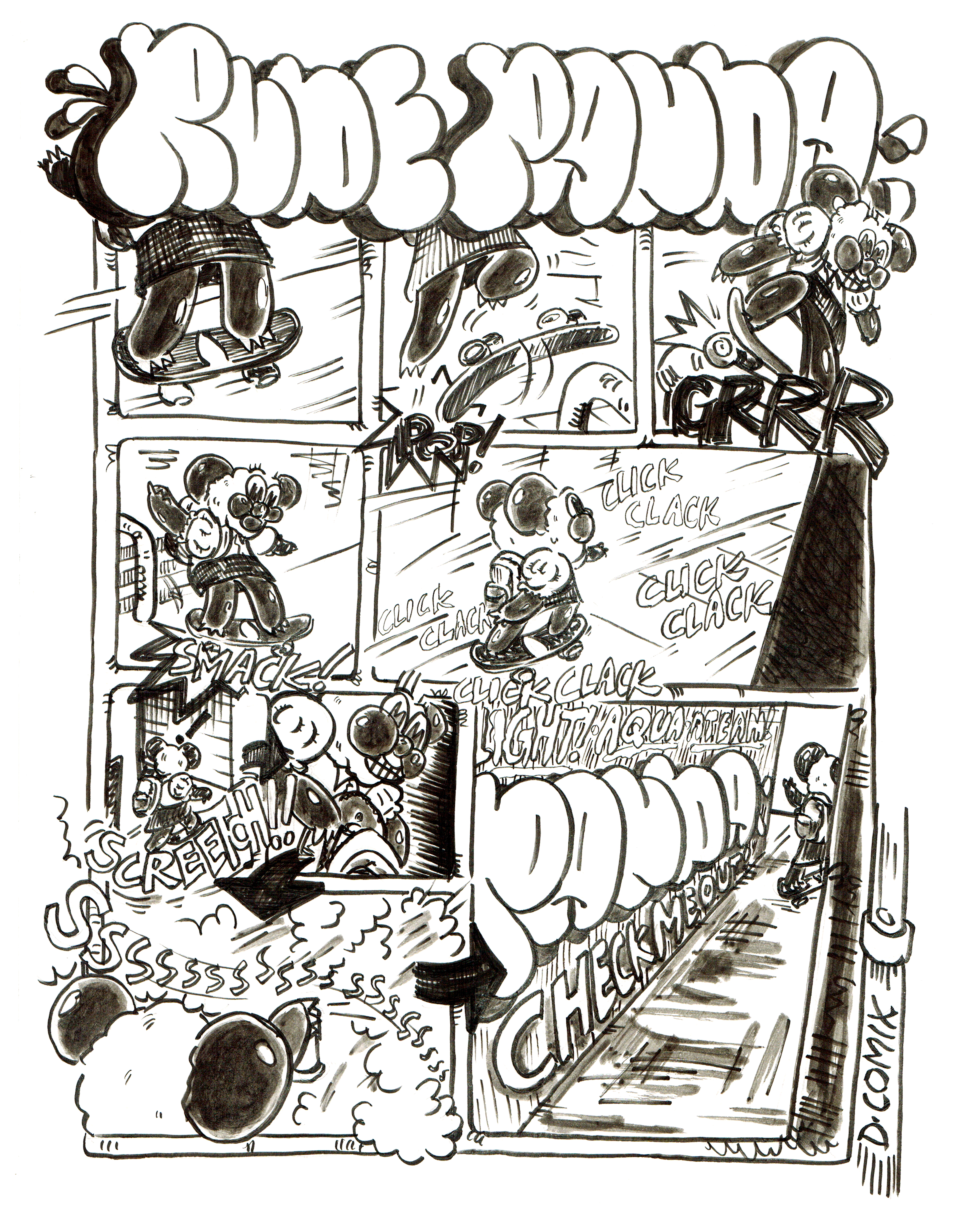 2 panel cartoon. 1st panel 