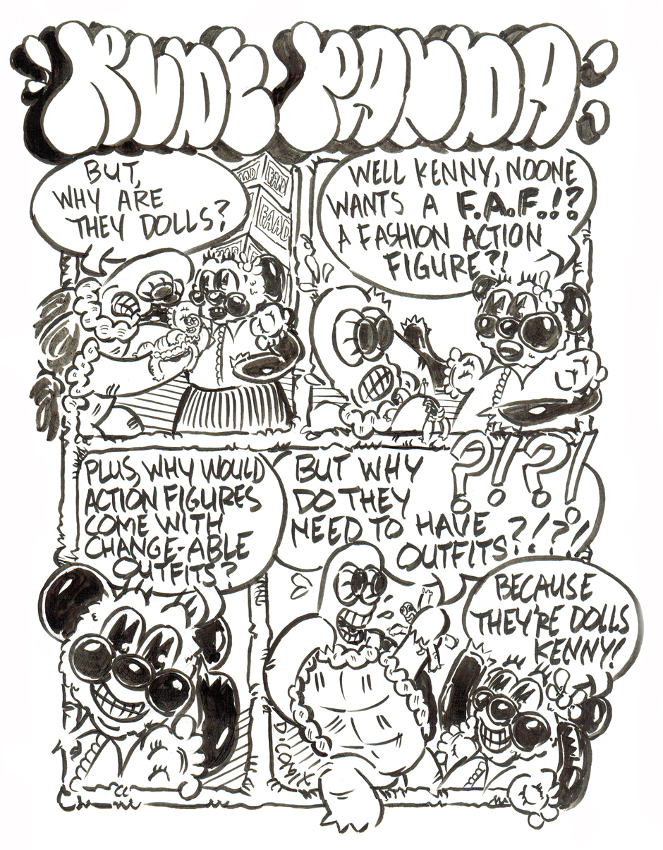 2 panel cartoon. 1st panel 