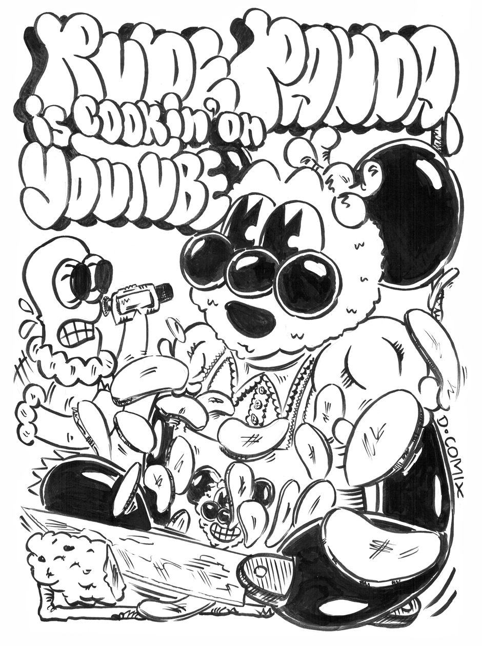 2 panel cartoon. 1st panel 