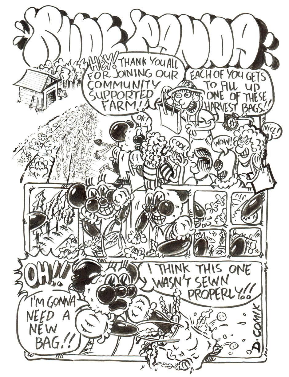 2 panel cartoon. 1st panel 